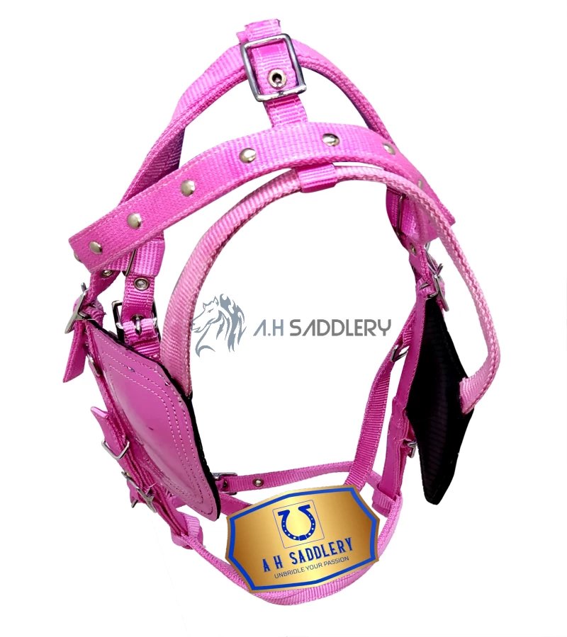 Premium Nylon Horse Driving Harness with Stainless Steel Fittings and Padding - Show and Training Equestrian Gear